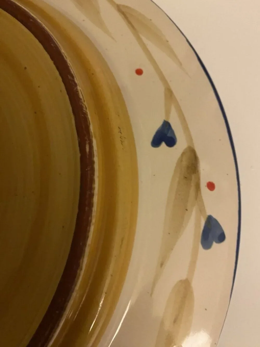 Pier 1 One Hand Painted Replacement Dinner Plate MERIDA Stoneware Floral 11